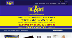 Desktop Screenshot of km-aircon.com